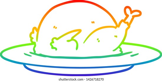 rainbow gradient line drawing