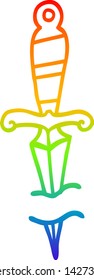 Regenbogengradientenzeichnung eines Tätowiersymbol