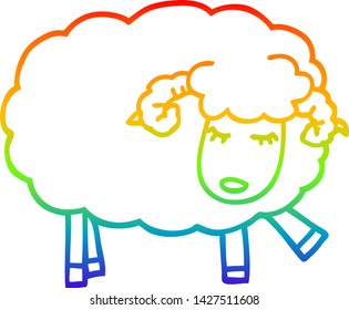dibujo de una caricatura de una oveja linda