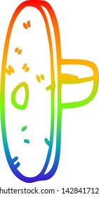 Regenbogengradientenzeichnung eines mittelalterlichen Schildes