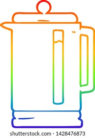 dibujo de la línea de gradiente del arco iris de una tirita eléctrica