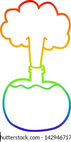 rainbow gradient line drawing of a cartoon experiment potions
