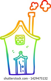 Regenbogengradientenzeichnung eines Cartoons