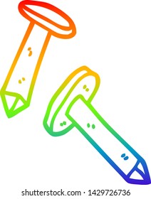 cartoon drawing gradient rainbow