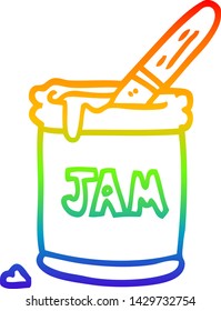 dibujo de una cola de gradiente de arco de caricatura