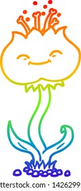 dibujo de una flor de dibujos animados adorable