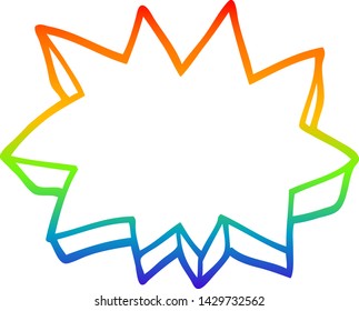 rainbow gradient line drawing of a decorative star element