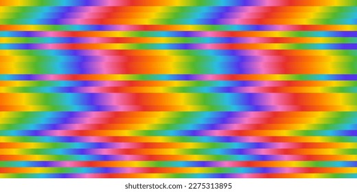 Rainbow Gradient Lines Glitch Overlay Texture. Light Multicolor Rainbow Stripes Vector Illustration.