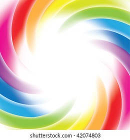 Rainbow gradient mesh background with place for text for business artwork. Vector