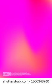 Rainbow, Gradient, Mesh Banner. Soft color. Pink Screen Iridescent, Web, Mesh Design. Warm, Bokeh, Screen Backdrop. For Web Applications, Mobiles, Screen Template.