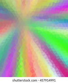 Rainbow gradient polygonal abstract background