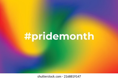 Rainbow gradient. Pride month. Colorful LGBT banner. 