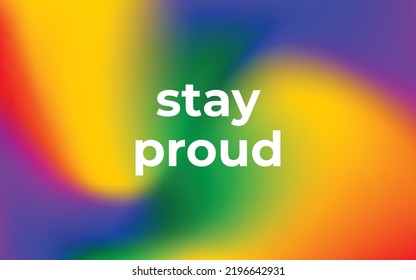 Rainbow gradient. Pride month. Colorful LGBT banner. 
