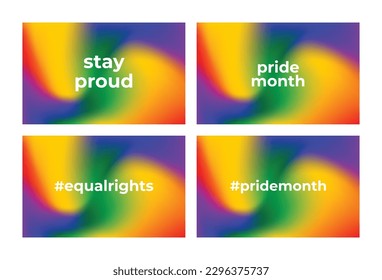Regenbogenverlauf. Pride Monat. Farbiges LGBT-Banner. 