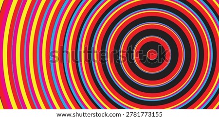 Rainbow gradient with a spinning effect on the circle, forming an elegant abstract.