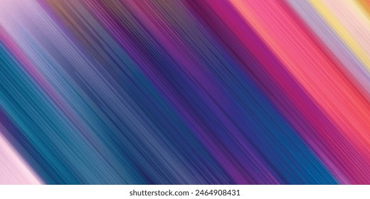 Rainbow gradient vertical stripes with fade out effect on white background. Many random transparent overlapped colorful lines. Vector illustration