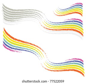 rainbow graphic element