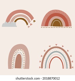 Rainbow Graphics Clipart Vector Illustration Set