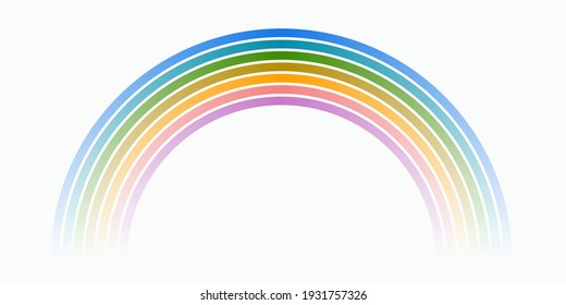 Rainbow graphics. Design elements. Vector illustration.