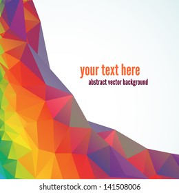 Rainbow grid. Vector illustration for your business artwork.