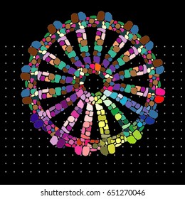 Rainbow Gypsy Wheel