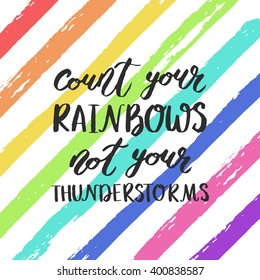 Rainbow hand drawn colorful vector art. Template for your design, for print, poster etc.