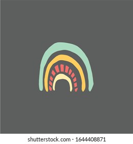 Illustration der handgezeichneten Silhouette-Vektorillustration