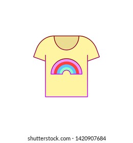 Rainbow, hand, pride day icon. Element of color world pride day icon. Premium quality graphic design icon. Signs and symbols collection icon