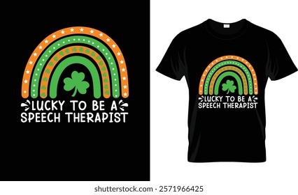 rainbow, Happy St. Patrick's Day T-Shirt Design Vector