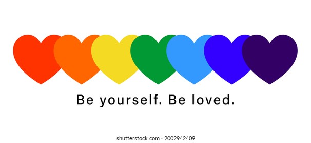 vector de símbolo de amor del arco iris. concepto LGBT