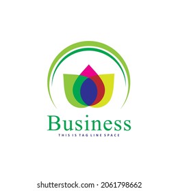 Rainbow Harvest Colorful Vector Logo with Radiant Visual Appearance. 