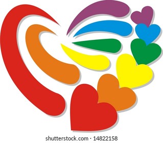 Rainbow Heart