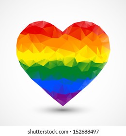 Rainbow heart