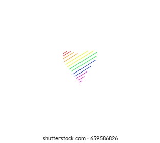 Rainbow heart