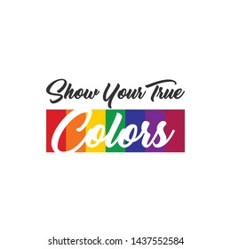 Rainbow Heart Flag Colored LGBT Pride for Lesbian Gay Bisexual and Transgender Vector Template Design Element