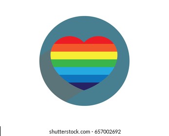 rainbow heart icon.