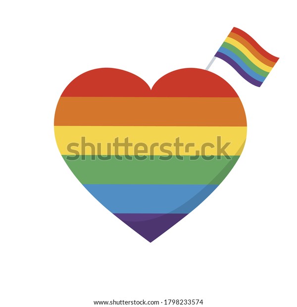 Rainbow Heart Heart Icon Lgbt Color Stock Vector Royalty Free 1798233574 Shutterstock 8322