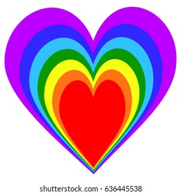 Rainbow Heart styles