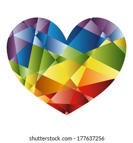 rainbow heart symbol