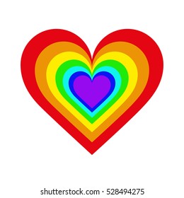 Download Rainbow Love Heart High Res Stock Images Shutterstock