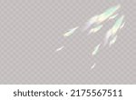 Rainbow highlights on a light background.Glare or reflection from water and glass.Glittering  particles for social media backgrounds, product presentations, photo shots.