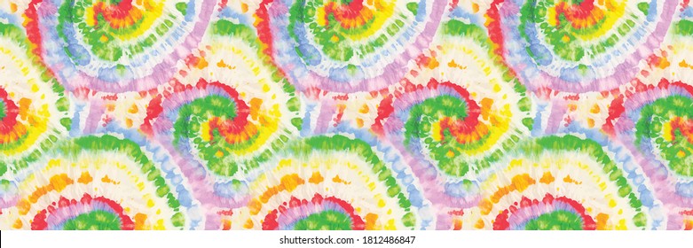 Rainbow Hippie Tie Dye Swirl. Spiral Tie Dye. Multi Swirl Tie Dye. Seamless Abstract Hippie. Rainbow Stripe Tye Die. Vector Dyed Tie Dye. Colorful Dirty Repeat. Rainbow Circle Print. Spiral Background