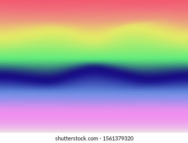 Rainbow holographic background for work space, illustration