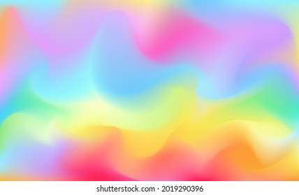 Rainbow holographic festive abstract background. Rainbow gradient. Vector illustration.