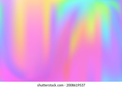 Rainbow holographic template  for brochure, leaflet, flyer, cover, catalog. Creative neon design. Bright pastel colors. Vector illustration.