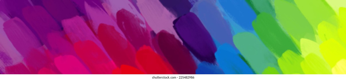 Rainbow horizontal card