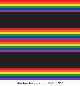 Rainbow Horizontal striped seamless pattern background suitable for fashion textiles, graphics