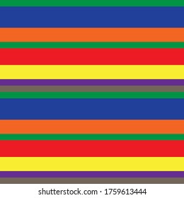 Rainbow Horizontal striped seamless pattern background suitable for fashion textiles, graphics