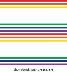 Rainbow Horizontal striped seamless pattern background suitable for fashion textiles, graphics