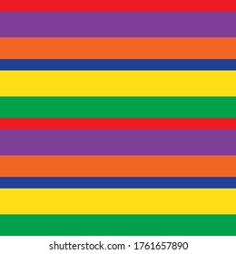 Rainbow Horizontal striped seamless pattern background suitable for fashion textiles, graphics